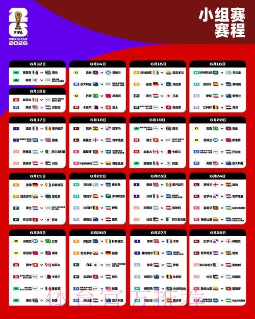 2026世界杯比赛时间实时更新比赛时间表怎么看